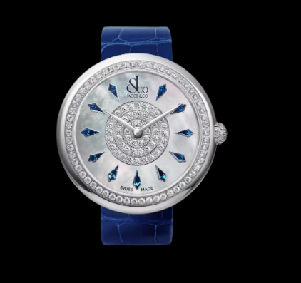 Review Jacob & Co brilliant BLUE SAPPHIRES IN STAINLESS STEEL BQ020.10.RO.KF.A Replica watch
